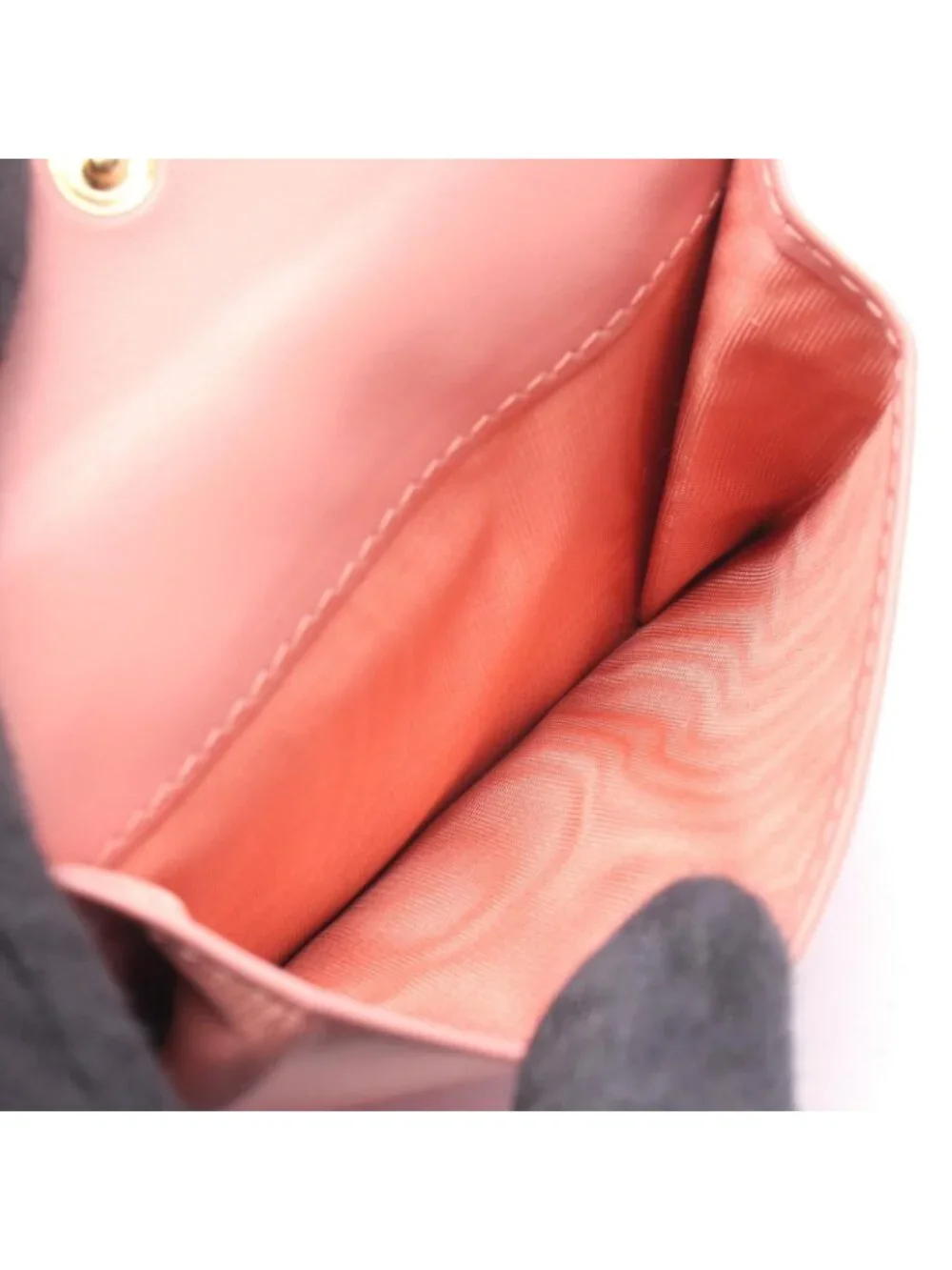 Miu Miu Trifold Wallet Softy Logo Pink Brown Leather
